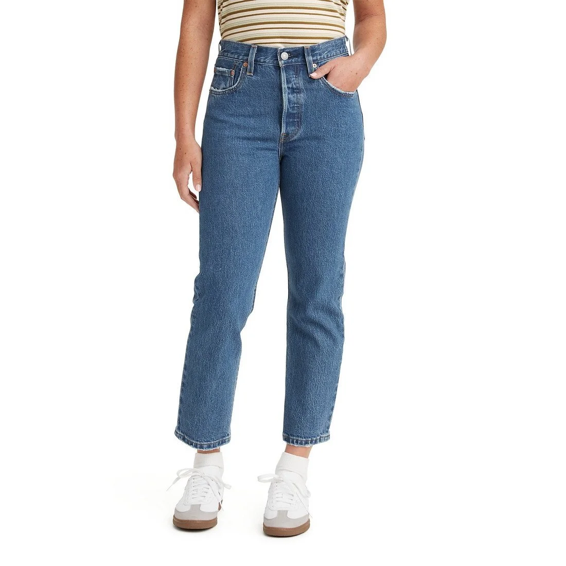 Levi's 501 crop jeans womens on sale